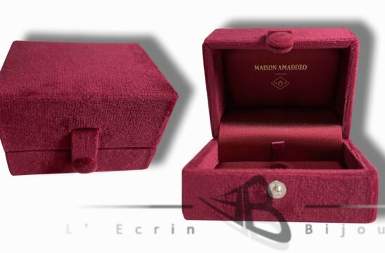 écrin bijoux suédine velours