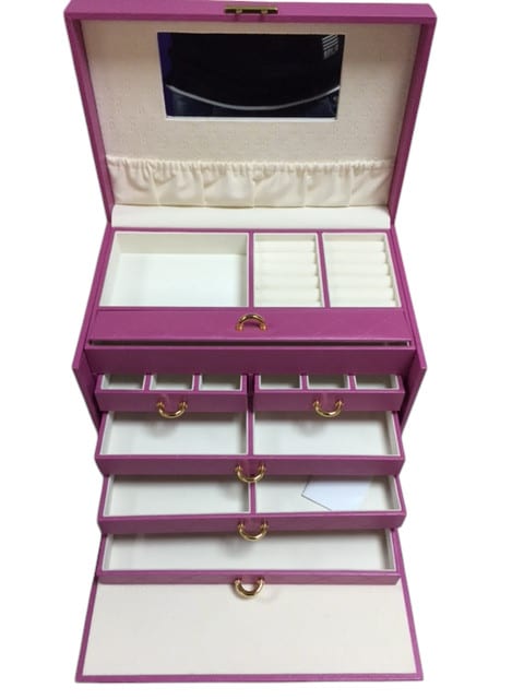 COFFRE A BIJOUX ROSE